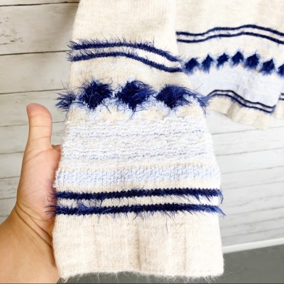 Caslon Fair Isle Off Shoulder Knit Sweater - Picture 9 of 11